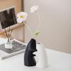 Wabi-Sabi Ceramic Vase Pair: Elegant Art Decor for TV Cabinet & Living Room