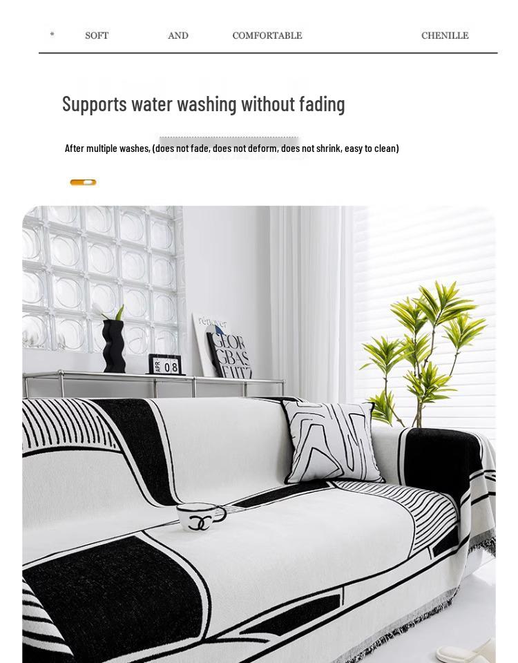 2026 New Style Universal Chenille Sofa Cover: Four Seasons Full-Cover, One-Piece Seat Cushion