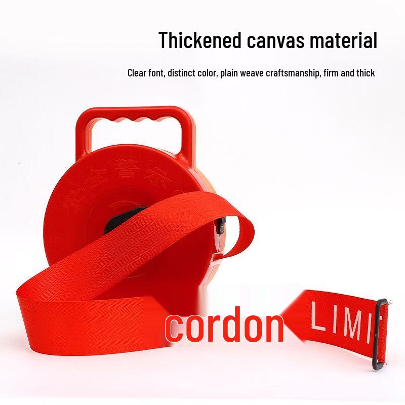 Heavy-Duty Canvas Safety Warning Barrier Tape