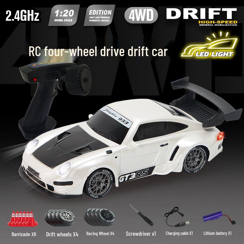 Mașină RC cu Viteză Variabilă 4WD Drift cu Telecomandă Reîncărcabilă pentru Copii