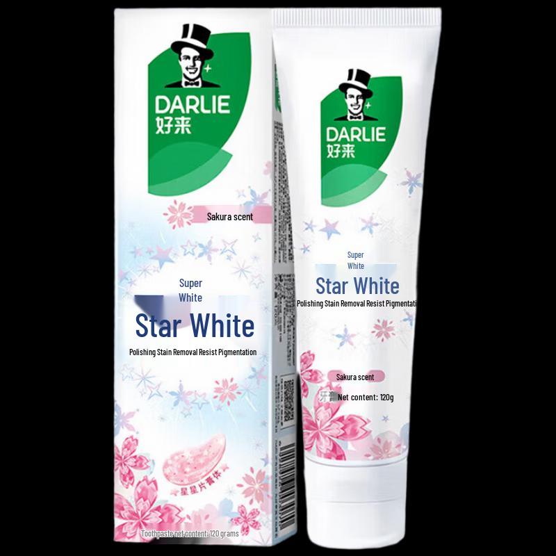 Darlie Starry White Cherry Blossom Whitening Toothpaste (2x120g)