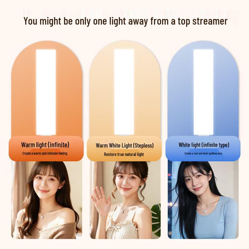OLOEY 58CM LED Fill Light with 2M Tripod for Live Streaming