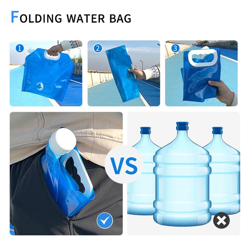 Camping Hiking Picnic Container Emergency Water Tank Storage Bucket Water Bag Sports Riding Bottle