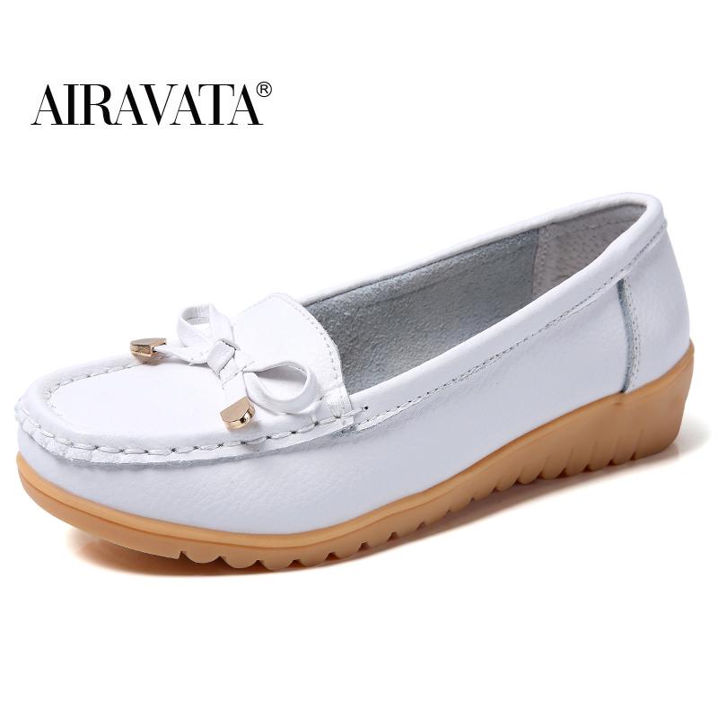 Женские модные лоферы туфли в горошек повседневная модная дышащая кожаная обувь мягкая обувь для вождения 35 белый 1823₽