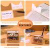 2027 Desk Calendar with LED Light 3D Design Tear-away Pages for Office Use
