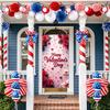 Romantic Decorative Backdrop Unique Photo Red Red Roses Stunning Hearts for Love-themed Event