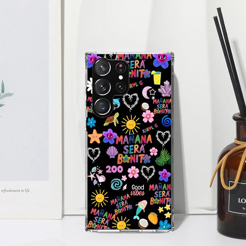 Karolg M-Manana Sera B-Bonito Phone Case For Samsung Galaxy S26 S25 Edge S24 FE S23 S22 Ultra S21 Plus S20 + Art Fundas Back Cov