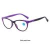 Retro Cat-Eye Blue Light Blocking Reading Glasses for Women, European & American Fashion, Spring Hinges, HD Prescription.