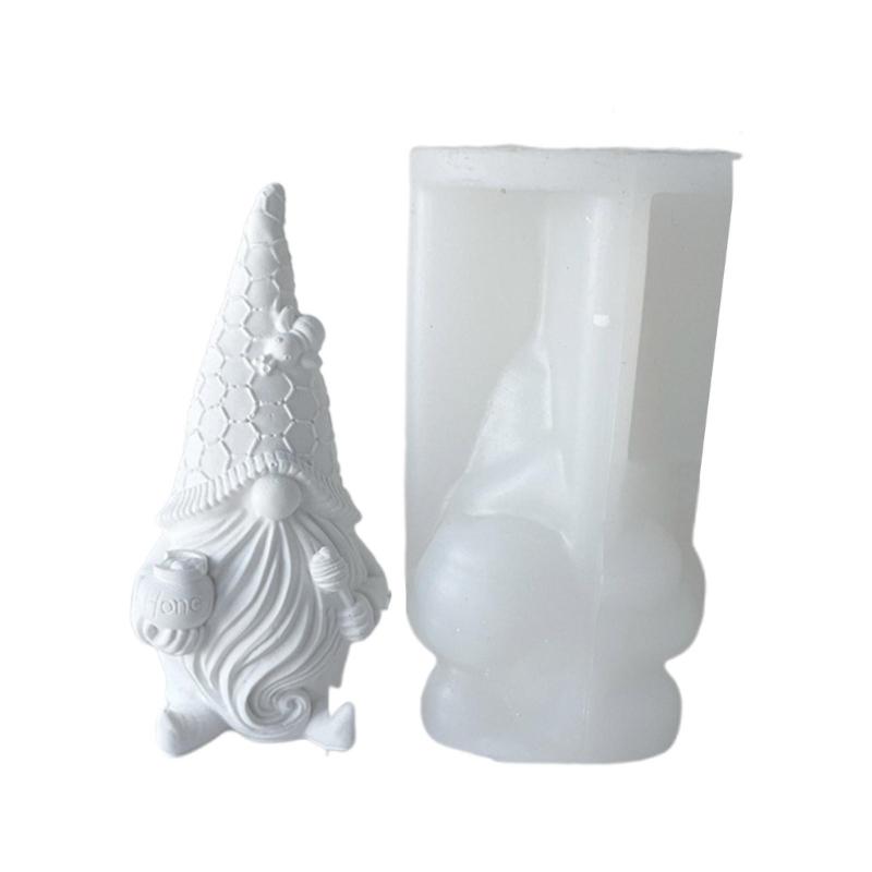 Silikon Kalıp Gnome Kalıp 3D Gnome Kalıp Epoksi Cüce Alçı Kalıp Sabun Gnome Reçine Kalıpları Noel Ev Dekorasyonu