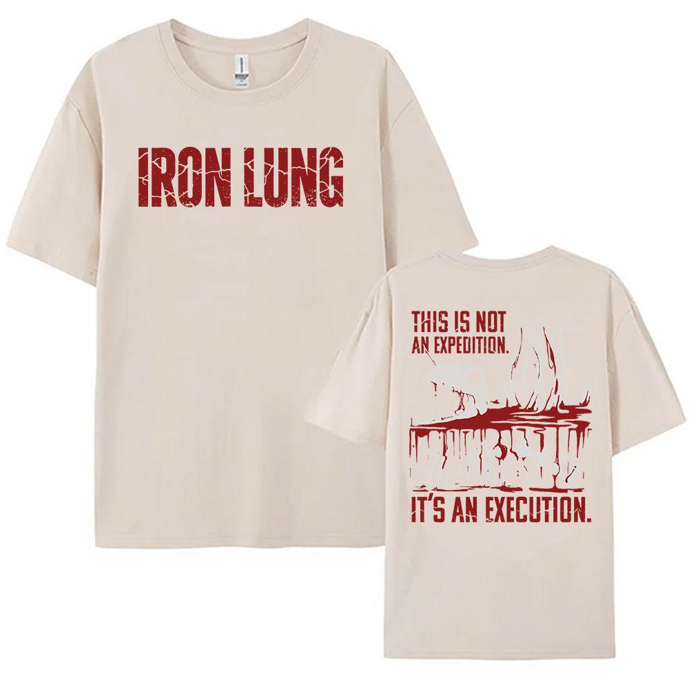 Unisex Women Men Clothing Horror Film Iron Lung T-shirt Short Sleeve Cotton Summer Tees Casual Fashion Design Graphic Merch Tops
