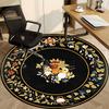 1PC Floral Decorative Chair Carpet for Office Non-Slip, Lightweight, Machine Washable Rug for Office, Sleeping, Room - Holiday Decoryy251009085
