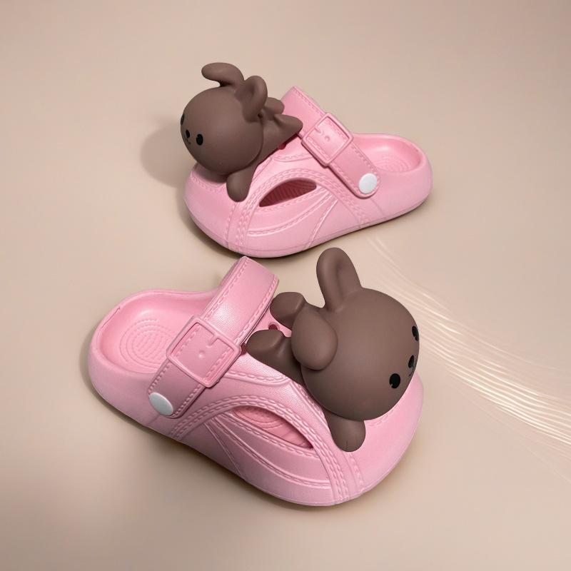 

Детские клоги Лето Новинка Домашние Детские Нескользящие Сандалии для Девочек Мальчики Домашние Мальчики Нескользящие 40-41Code(Suitable39/40Fo розовый