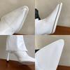 Fashion Pointed Toe Ladies Long Modern Boots Female Pumps Shoes Fashion Slip On Women Knee High Boots With Thin Heels Shoes