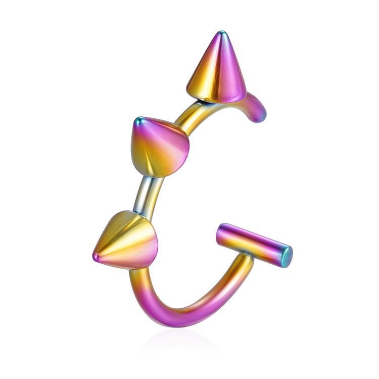 

Европейские и американские ювелирные изделия из нержавеющей стали без отверстий, поддельное кольцо для губ, зажим для губ, трансграничная электронная коммерция, поставка, кольцо для носа, ювелирные изделия для прокола губ