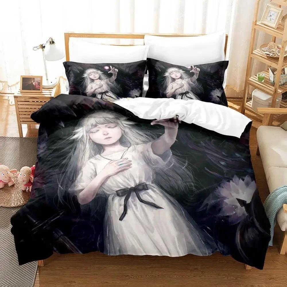 3D Print Game ENDER LILIES Quietus of the Knights Bedding Set Cartoon Anime three-piece set Adult Kid Bedroom Duvet cover Sets