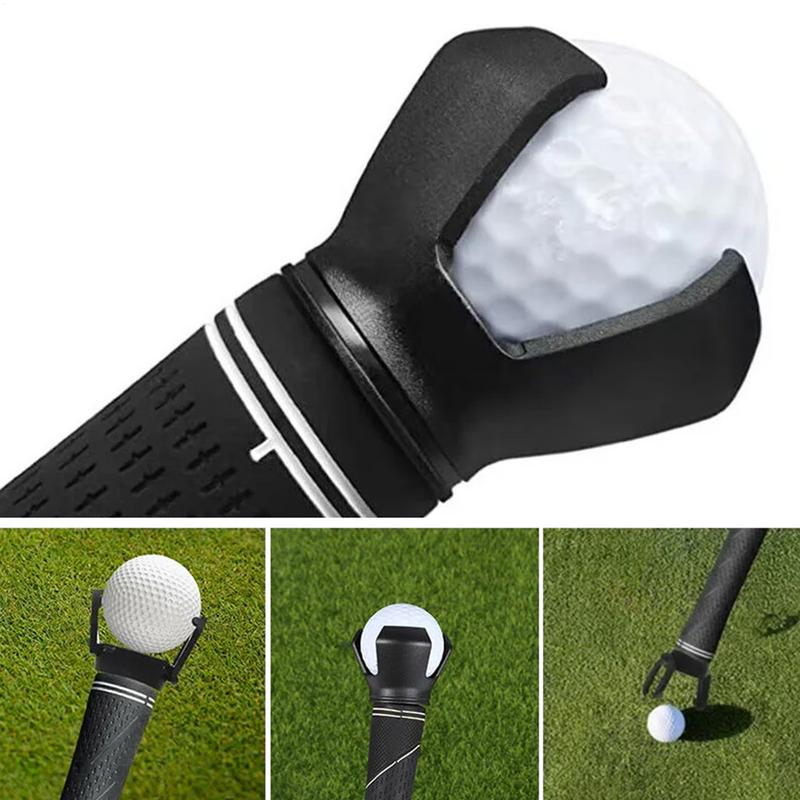 Golf Ball Pick Up Clip Tool Retriever Durable Back And Knee Saver Claw Grabber Screw-On Putter Tool Kit Golfer Grip Accessories