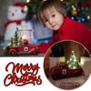 Weihnachten Kart Auto Retro Roten Lkw Weihnachten Baum LED Licht Blinkende Dekoration Weihnachten Atmosphäre Harz Desktop Ornament