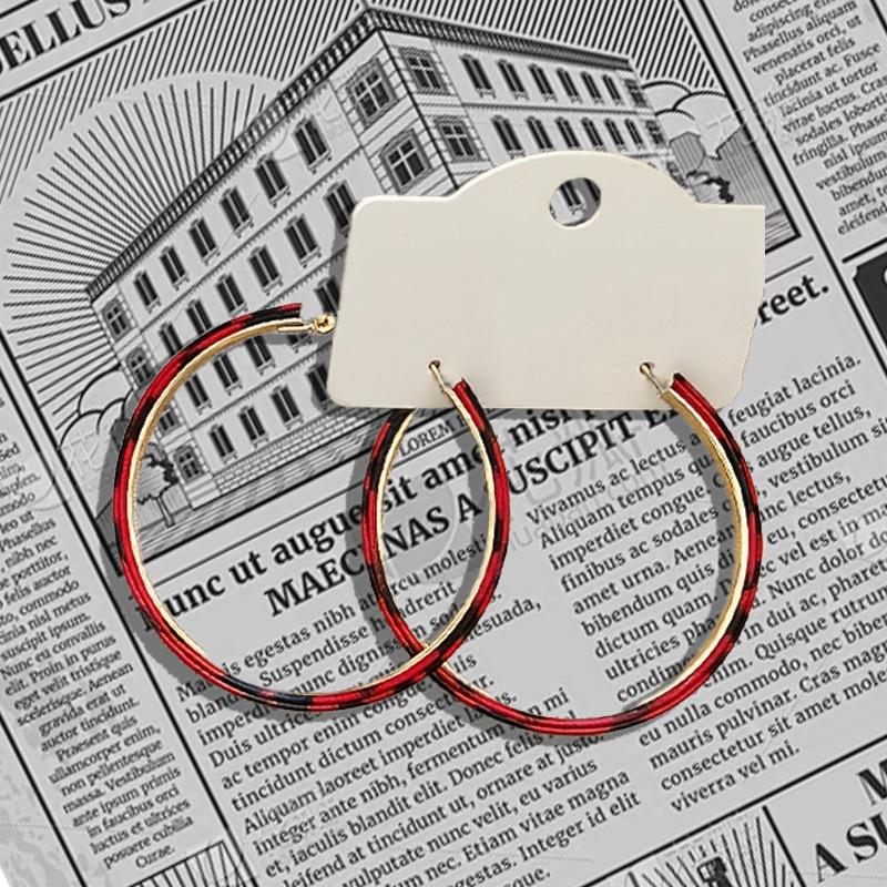 1 пара сережек из ПУ кожи с леопардовым принтом осенне-зимняя мода ретро тренд темперамент вечеринка танец банкет