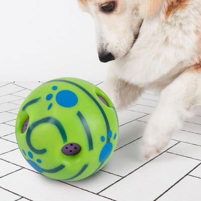 Dingdongpet Hundespielzeug Wackelball 14 x 14 cm, 1 Stück, gemischte Farben