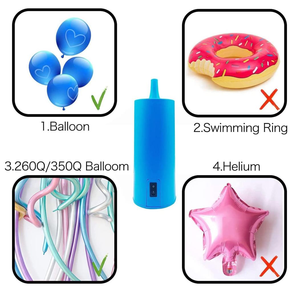 Pompa Palloncini Pompa Aria Elettrica Gonfiaggio Sicuro Gadget Forniture Dispositivo Strumento per Decorazioni Interno Esterno Giardino Cortile