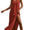 2026 Cross-Border European & American Women's Casual Spaghetti Strap Split Maxi Dress