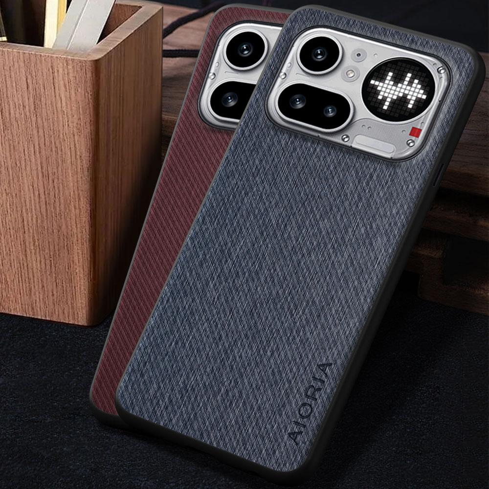Case for Nothing Phone 4A Pro 4b Coque Luxury Vintage Cloth Pattern Leather Skin Phone Cover Funda for Nothing Phone 4b Case