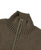Seuweideu Fancy Crop Knit Zip Up [Brown]