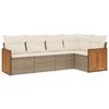 VidaXL Garden Lounge Set with Cushions 5 Pcs, Patio Sofas, Patio Furniture Set, Outdoor Furniture, Beige 3260028