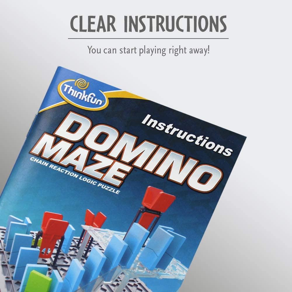 ThinkFun 76373 Domino det kluriga logikspelet med dominoeffekten - - Labyrint,