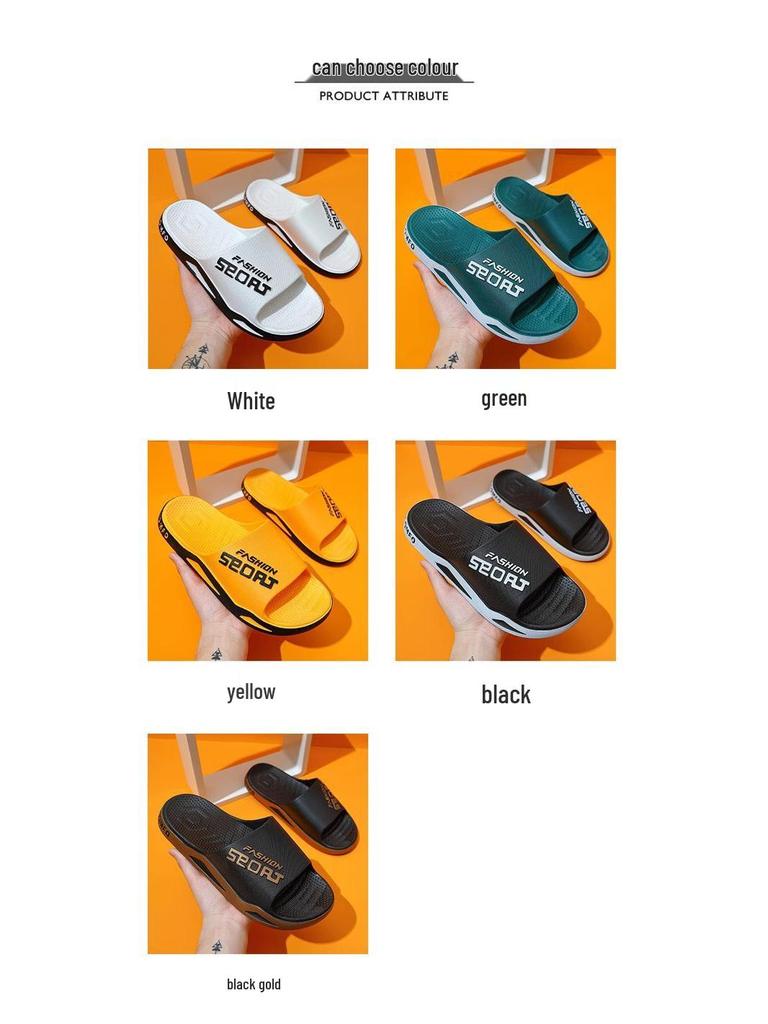 Men's Non-Slip Cool Summer Slippers for Outdoor, Indoor, and Bathroom Wear