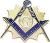 Metal Zinc Alloy Baking Paint Enamel Custom Masonic Car Logo Badge Pin Emblem