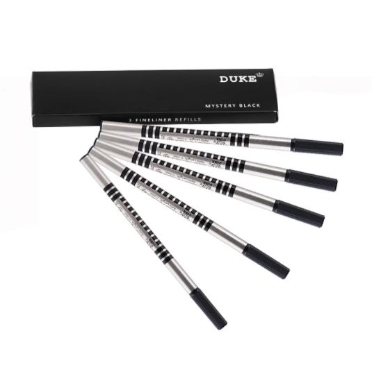 Duke 2009 High Grade Black Rollerball Pen Memory Charlie-Chaplin Big Size Nostalgic Style Heavy Writing Gift Pen