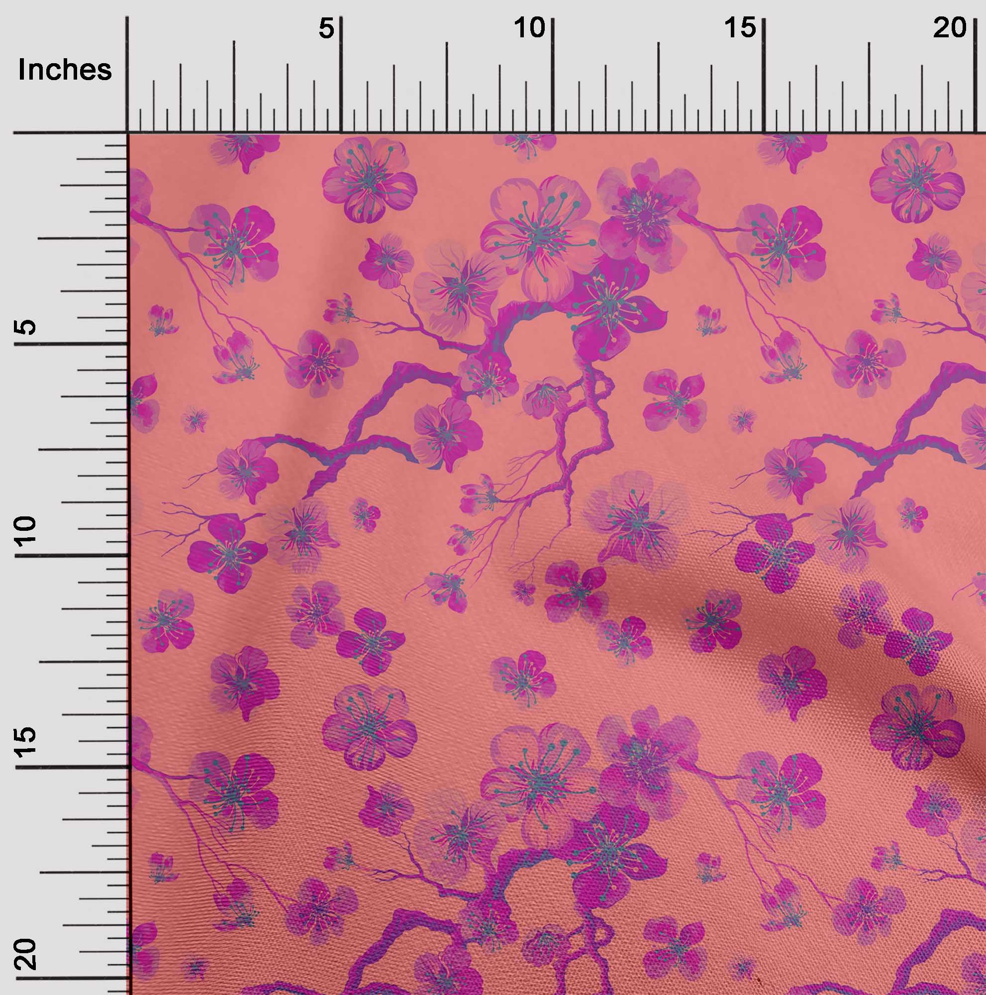 

oneOone Cotton Flex Lavender Blue Fabric Flower Artistic Fabric For Sewing Printed Craft Fabric By The Yard 40 Inch 42 Inch Wide - Viscose Chiffon жовтий