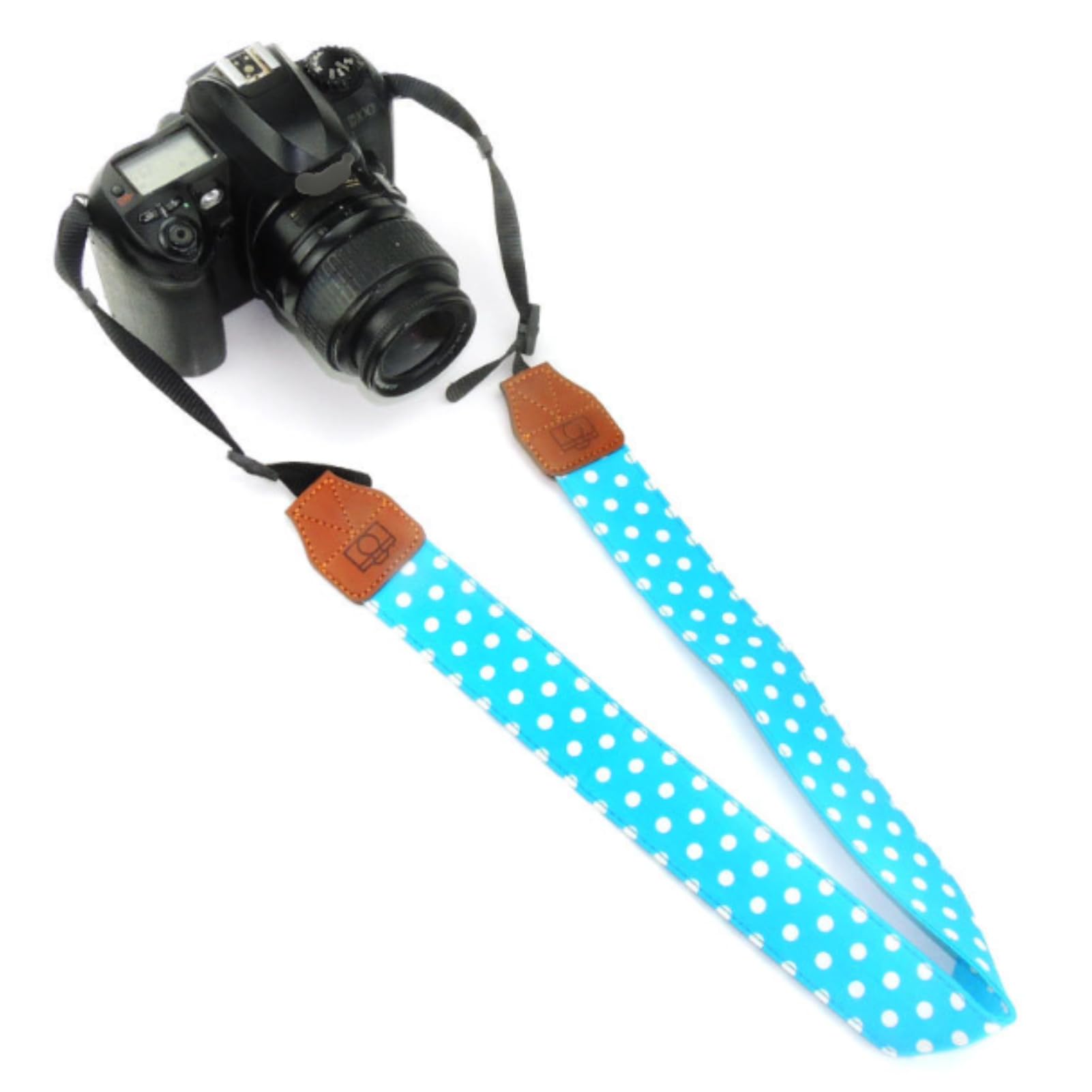 

Uccellino Dot Camera Colorful Neck Cute Adjustable Shoulder Strap with Buckle Strap, Strap, (Blue) синій