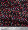 Soimoi Japan Crepe Satin Fabric Berries,Leaves & Floral Artistic Print Fabric by the Metre 42 Inch