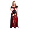 Choni Choice Halloween Herzkönigin Cosplay, Alice im Wunderland Halloween Kostüm, Spielkarten, Königin, Hexe, Sexy, Damenkostüm, Größen S-XL,