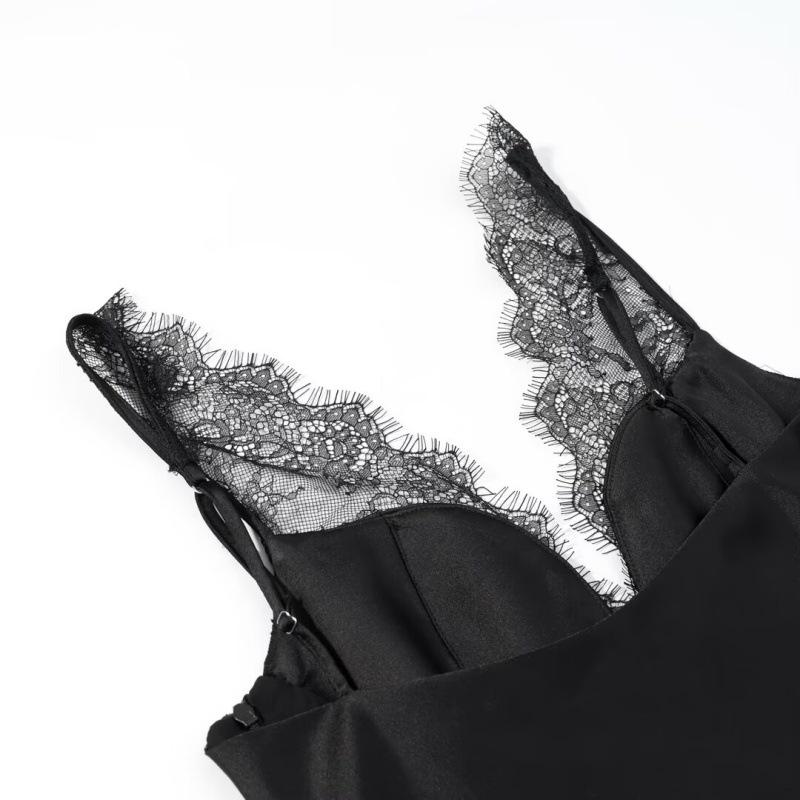 Autumn Women's Lace Texture Slim Fit Versatile Camisole Top