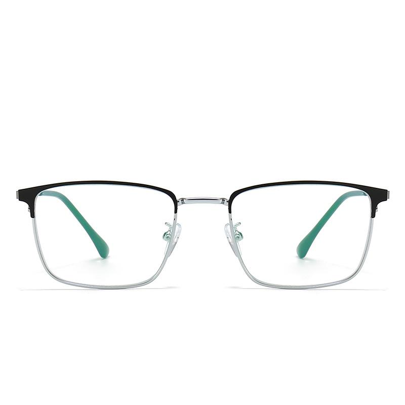 Classic Titanium Alloy Square Full Rim Glasses Frame for Men Lightweight Durable Eyewear for Business & Daily Fashion 3125