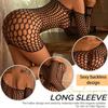 Women One Piece Black Hollow Exotic Sexy Lingerie Erotic Babydoll Teddy Costumes Hot See Through Fetish Mesh Porno Short Skirt