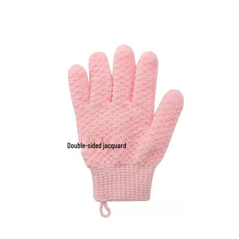 Pineapple Pattern Exfoliating Gloves: Gentle Five-Finger Scrub for Removing Dead Skin and Dirt