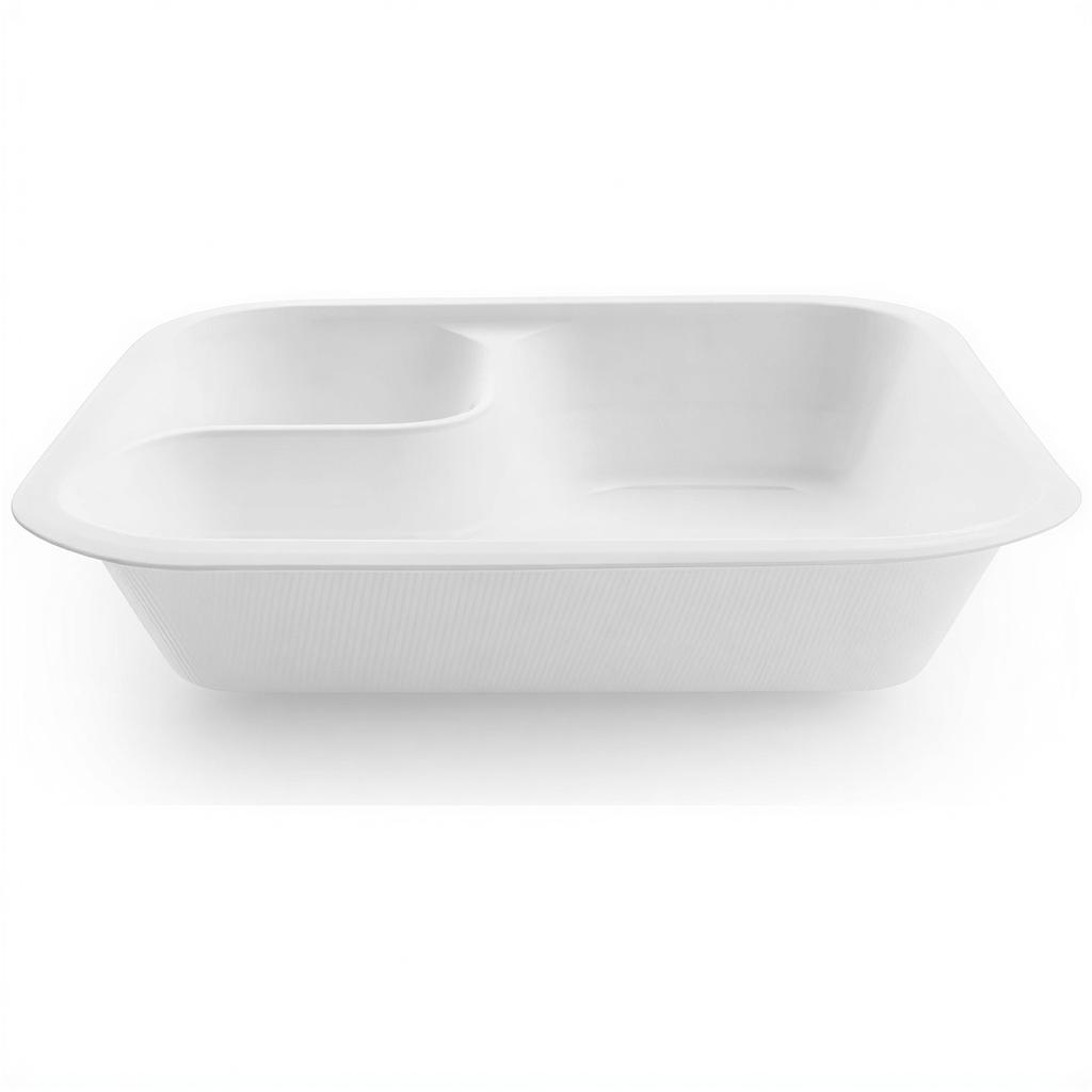 Pojemnik Z Trzciny Cukrowej + Dip 550 Ml, 19,5 X 18 X 4 Cm Seria "4" 50 Szt.