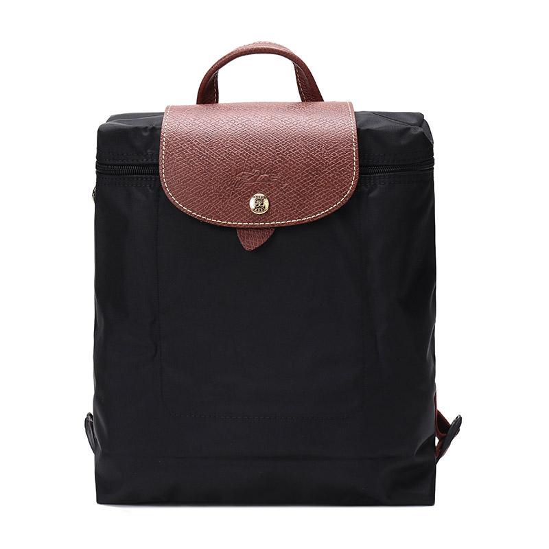 

Longchamp Le Pliage 26 Foldable Nylon Backpack Tote Bag Women backpacks Black 1699089001 Shopping Bag Set(Basic Set+Shopping Bag)