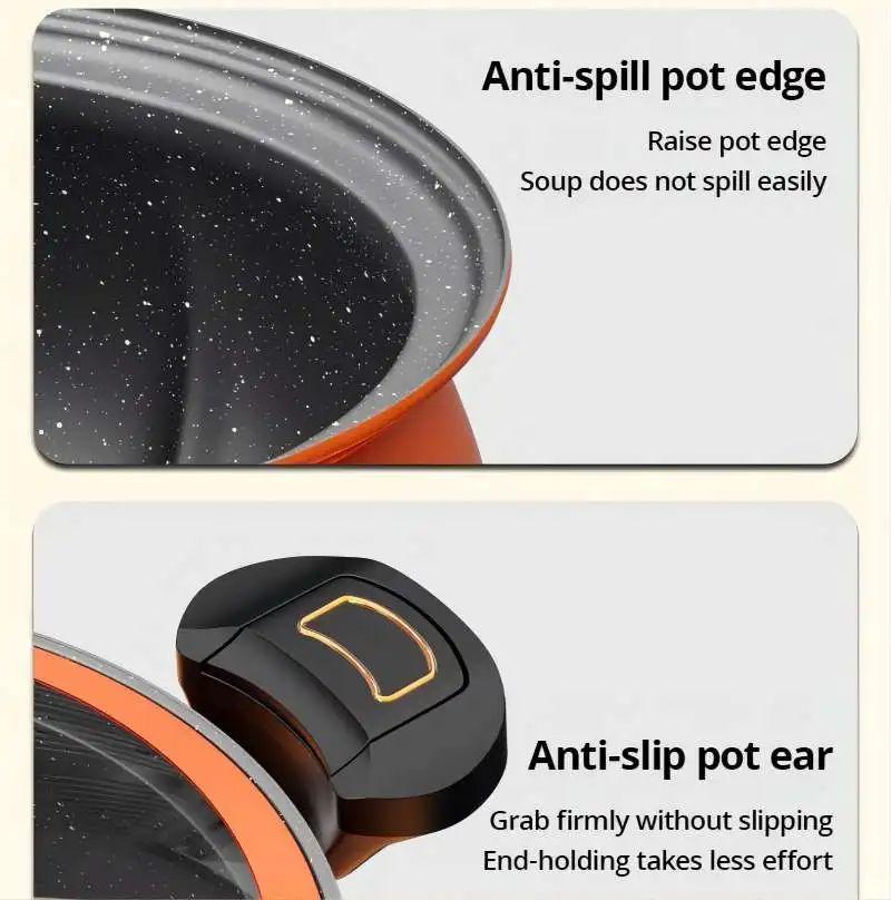 8L Pumpkin Micro Pressure Pot New Home Type Soup Pot Multifunctional Non Stick Pot Gas Stove Universal Soup Pot