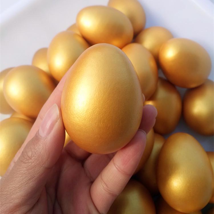 Easter Golden Egg Wooden Toy for Children's Playhouse & Painting