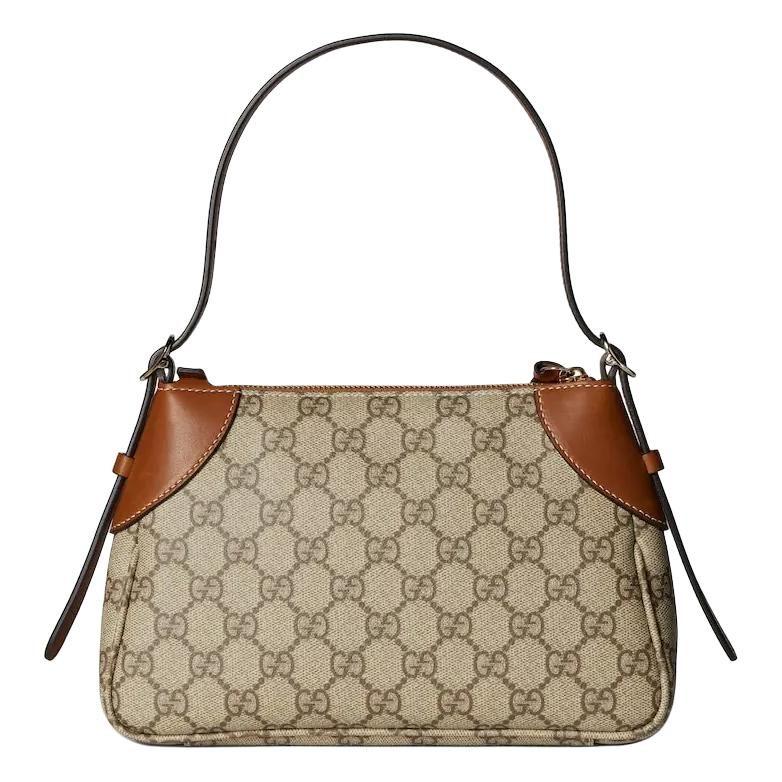 Gucci Coated Canvas Handbag, Shoulder Bag Small Women's Brown 815218-FAEAA-9762