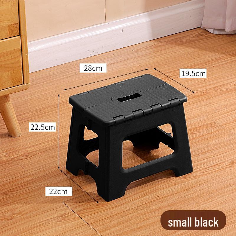 Portable Thickened Plastic Folding Stool for Home, Dining, and Outdoor Use