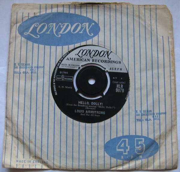 

7inch Record LOUIS ARMSTRONG HIS ALLSTARS Hello Dolly HLR9878 London American 1964 UK Jazz Used
