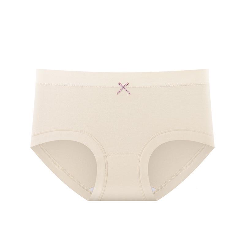 10A Women's Pure Cotton Anti-Bacterial Hip-Hugging Panties with Xinjiang Long-Staple Cotton