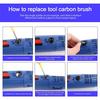 10pcs Carbon Brushes 13x8x5mm Accessories Carbon/Metal Dark Gray
