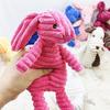 Corduroy Plush Dog Toy: Sounding, Teething, Teeth Cleaning, Boredom Relief with Monkey & Fox Designs.